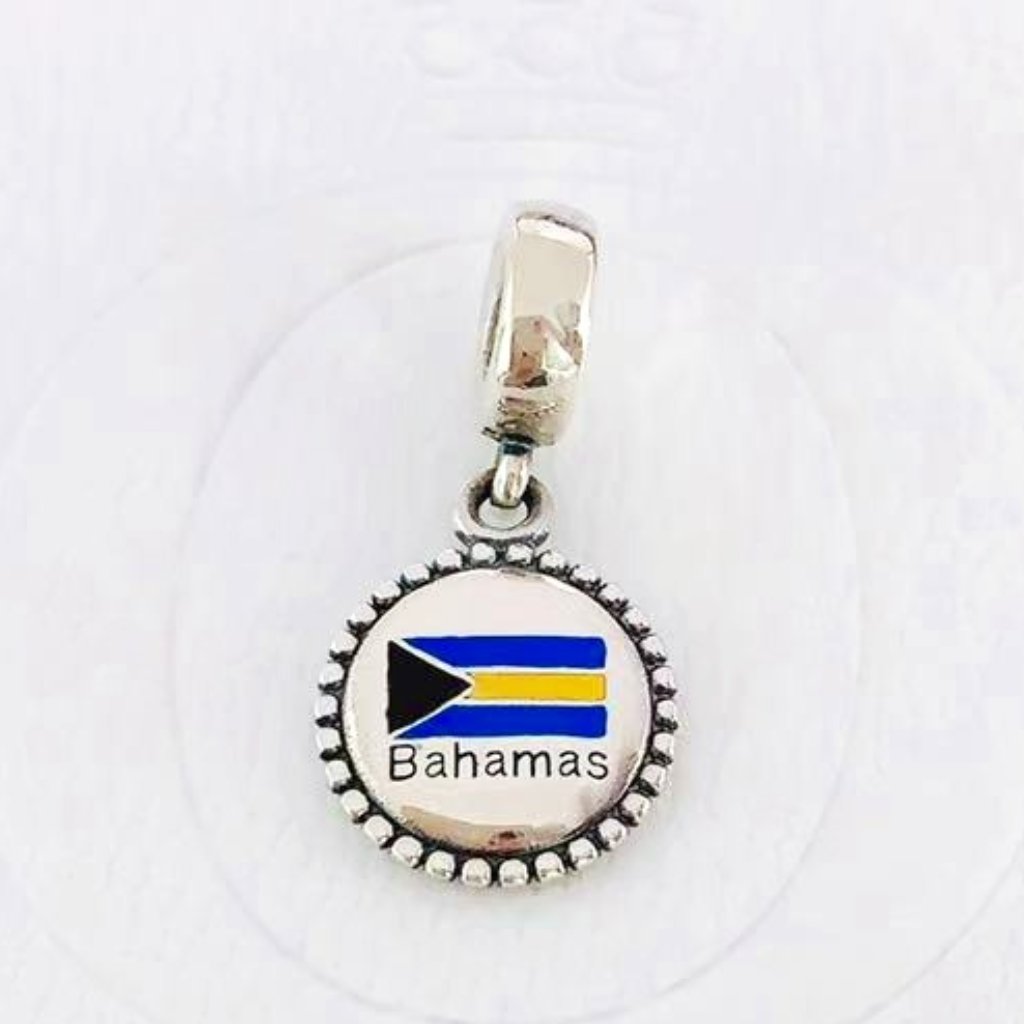 Pandora Bahamas Flag Exclusive Charm